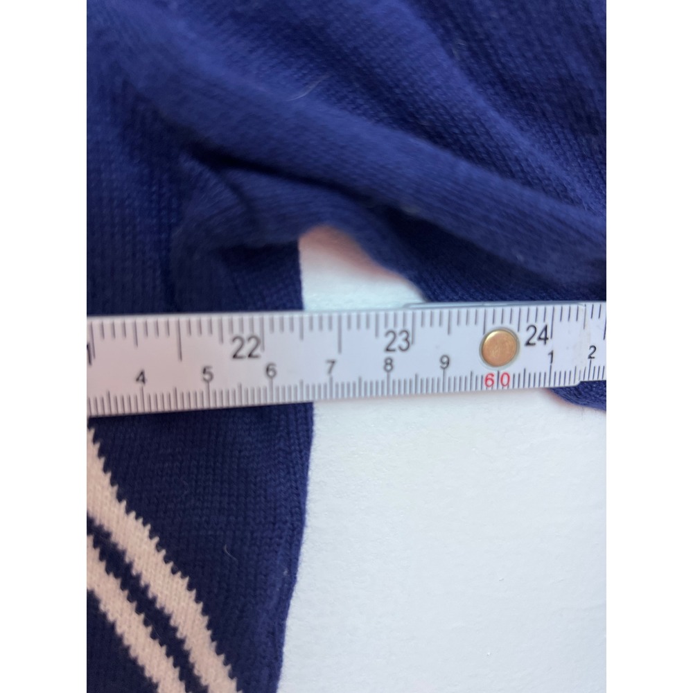 Vineyard Vines Women's Navy Blue Sailboat Graphic Cotton Knit Sweater Coastal L - Picture 4 of 9